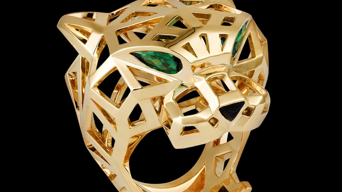 cartier panthere skeleton ring