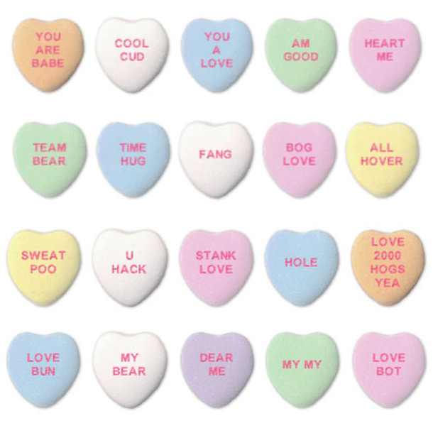 candy heart sayings tumblr
