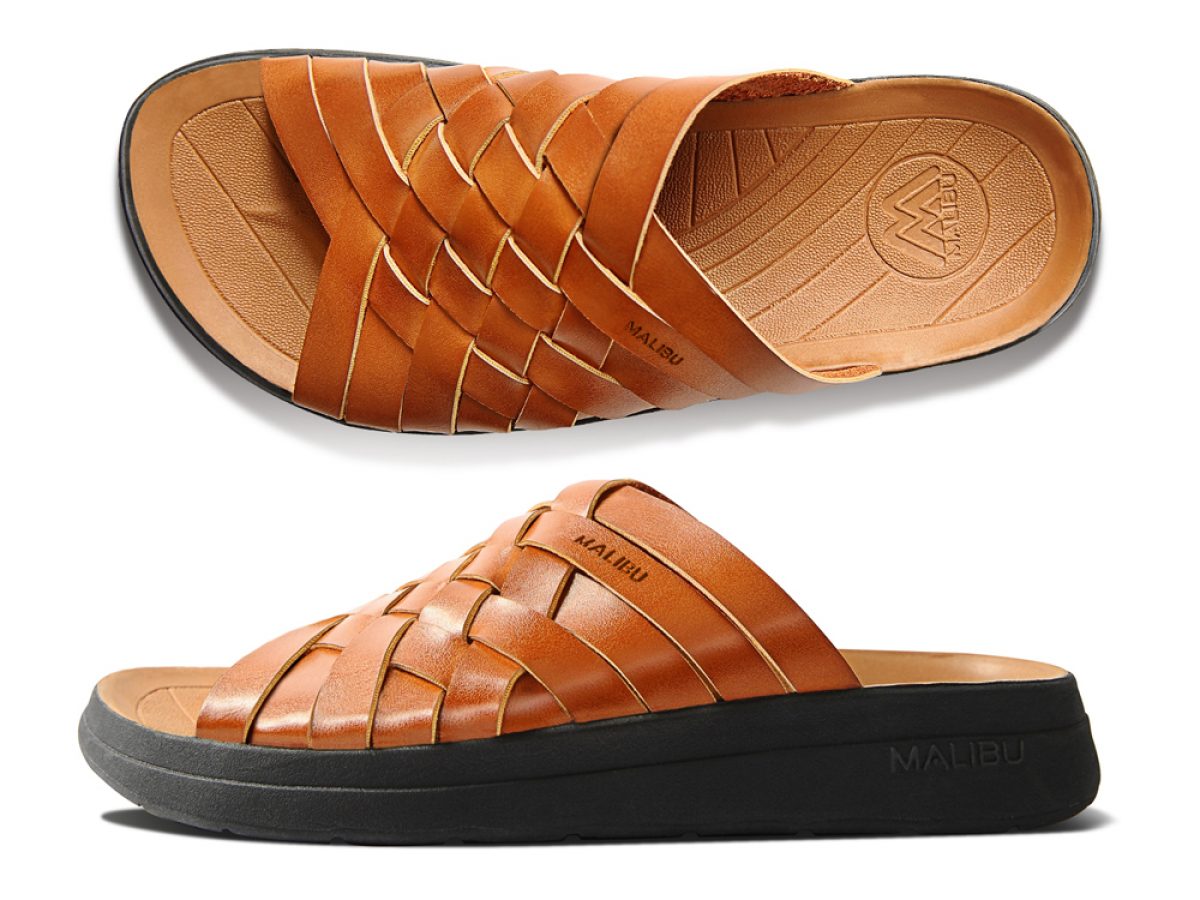 Malibu Inspired Zuma Sandals Mens 12 Blue Woven Huarache Slides Vegan Designer This  main image 3