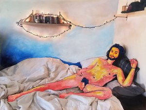 lira-alexandria-how-far-will-you-go-michael-oil-on-printed-canvas-2018-45x60in