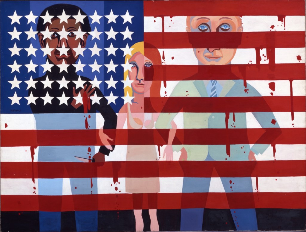 faith-ringgold-the-flag-is-bleeding