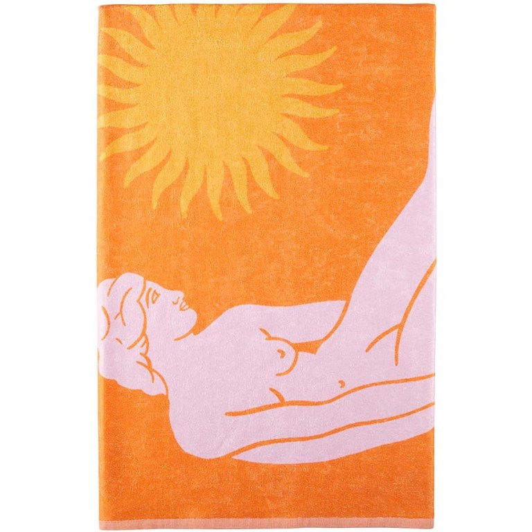 orange-wet-summer-towel