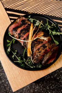 charred-emu-flat-fillet-molasses-fried-sugar-cane-saltbush-chimichurri