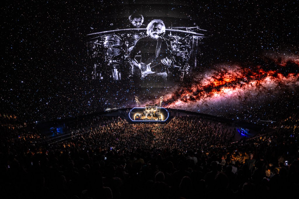 band on stage at Sphere