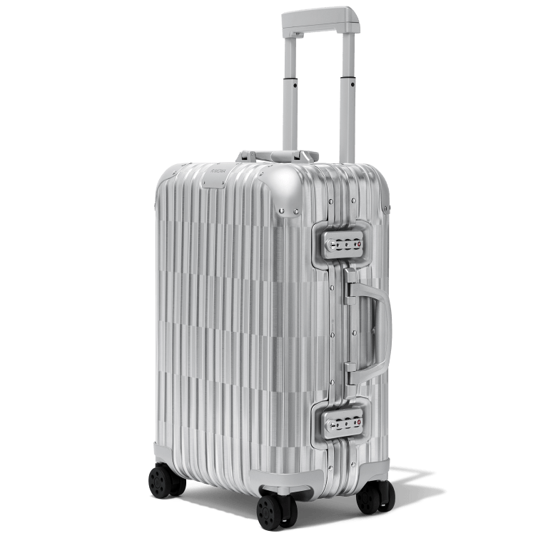 A side view of Rimowa's limited-edition Original Cabin Optical