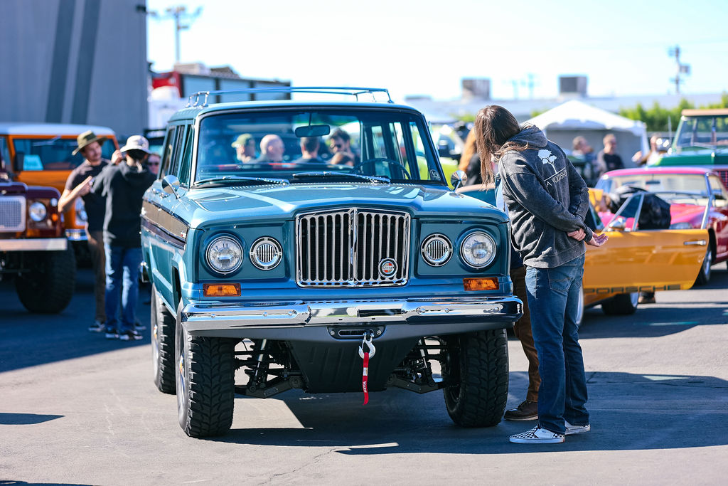 A vintage truck at the Icons of Design