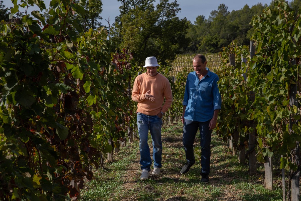 brad-pitt-and-marc-perrin-at-chateau-miraval_credit_-miraval-rose