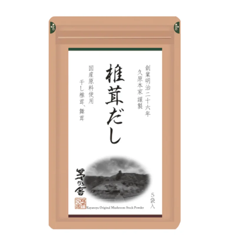A packet of Kayanoya Original Mushroom Stock Powder