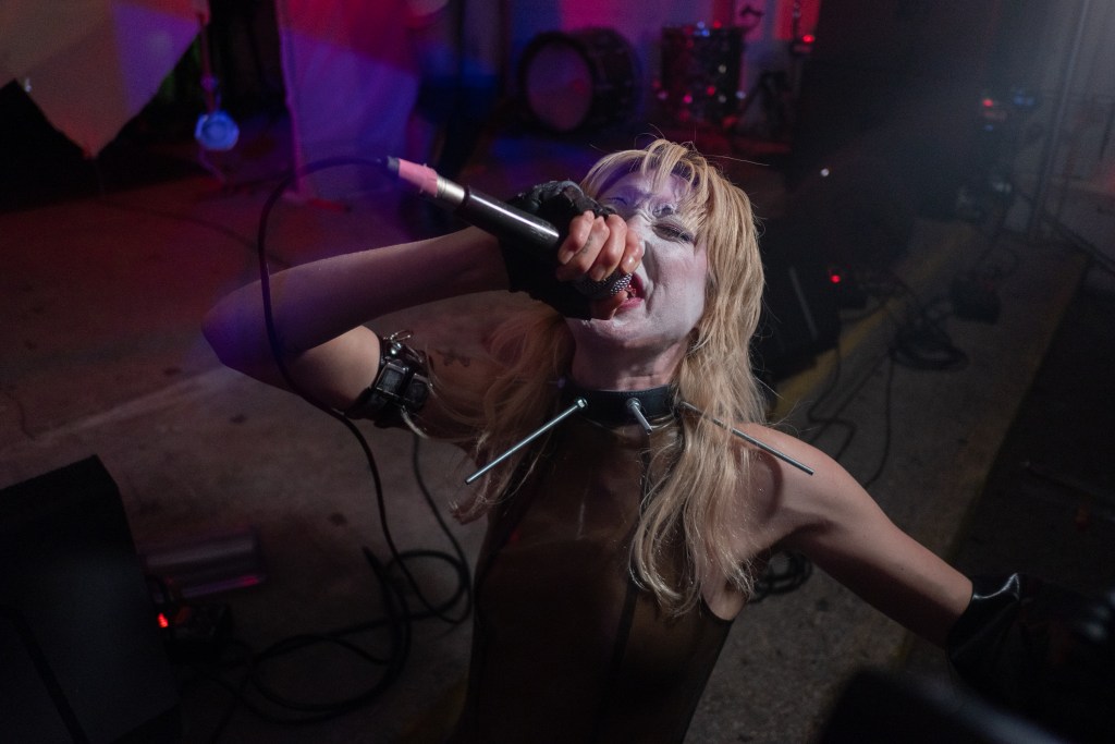 Slash Need's Alex Lee performs at a concert at sxsw