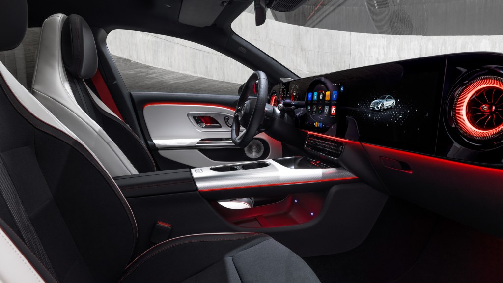 An interior shot of the all-new Mercedes-Benz CLA