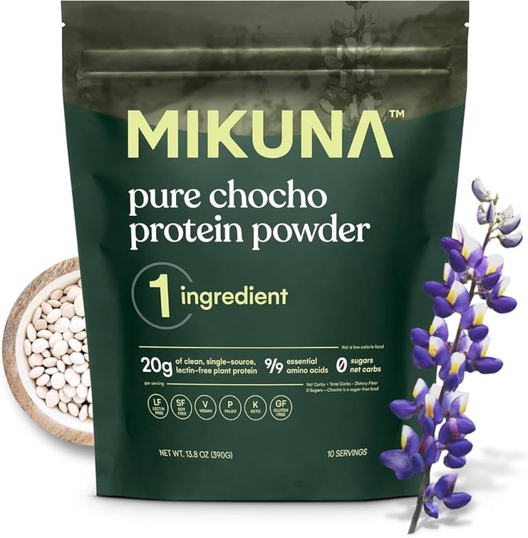 mikuna_chocho_a bag of Mikuna's chocho protein powder with some beans also pictured