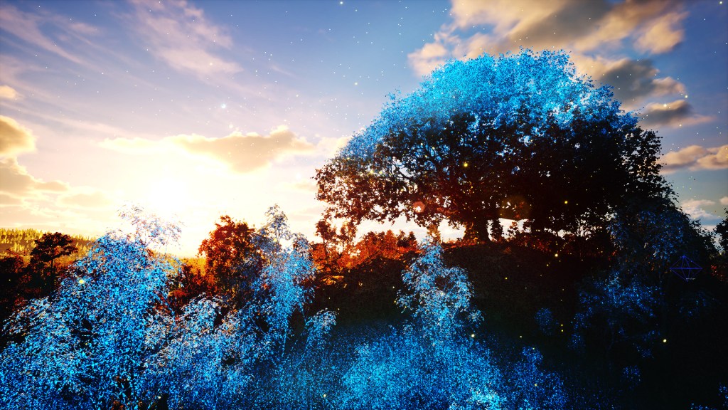 An illustration with trees