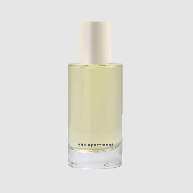 Image of a bottle of Abel's perfume, called "The Apartment"
