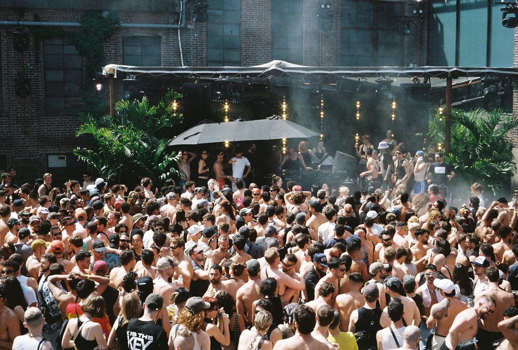a large crowd at a dance festival