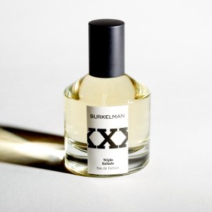 A bottle of Burkelman's XXX Triple Exhale eau de parfun