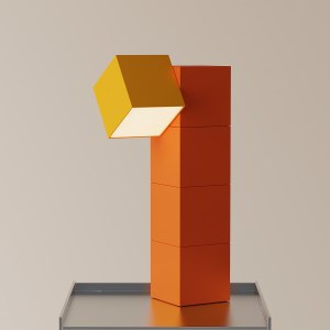 The Analog Task Light by Chris Granneberg in orange and yellow