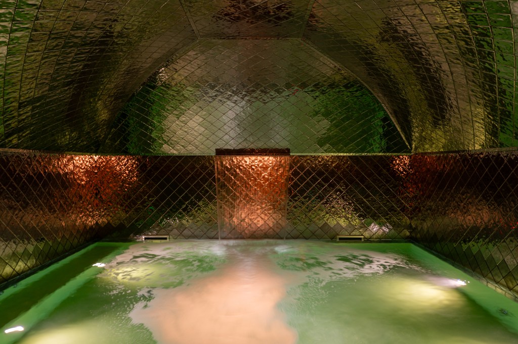 close-up-of-the-spa-with-foam