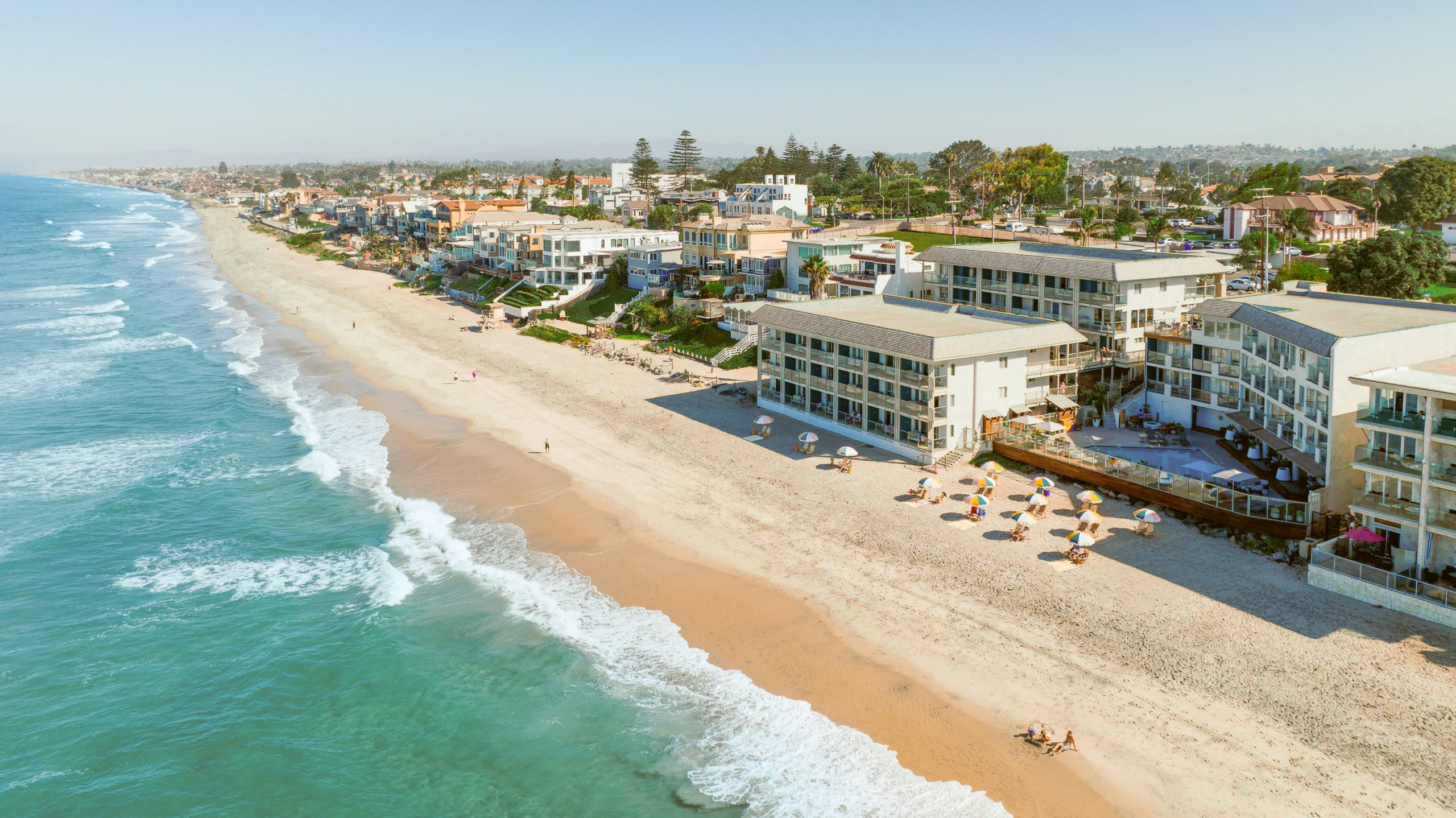 Beach Terrace from above with view of the ocean