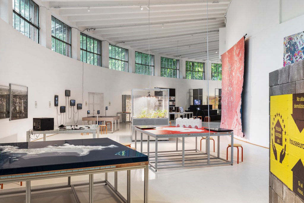 Cities exhibit at the Triennale Milano.