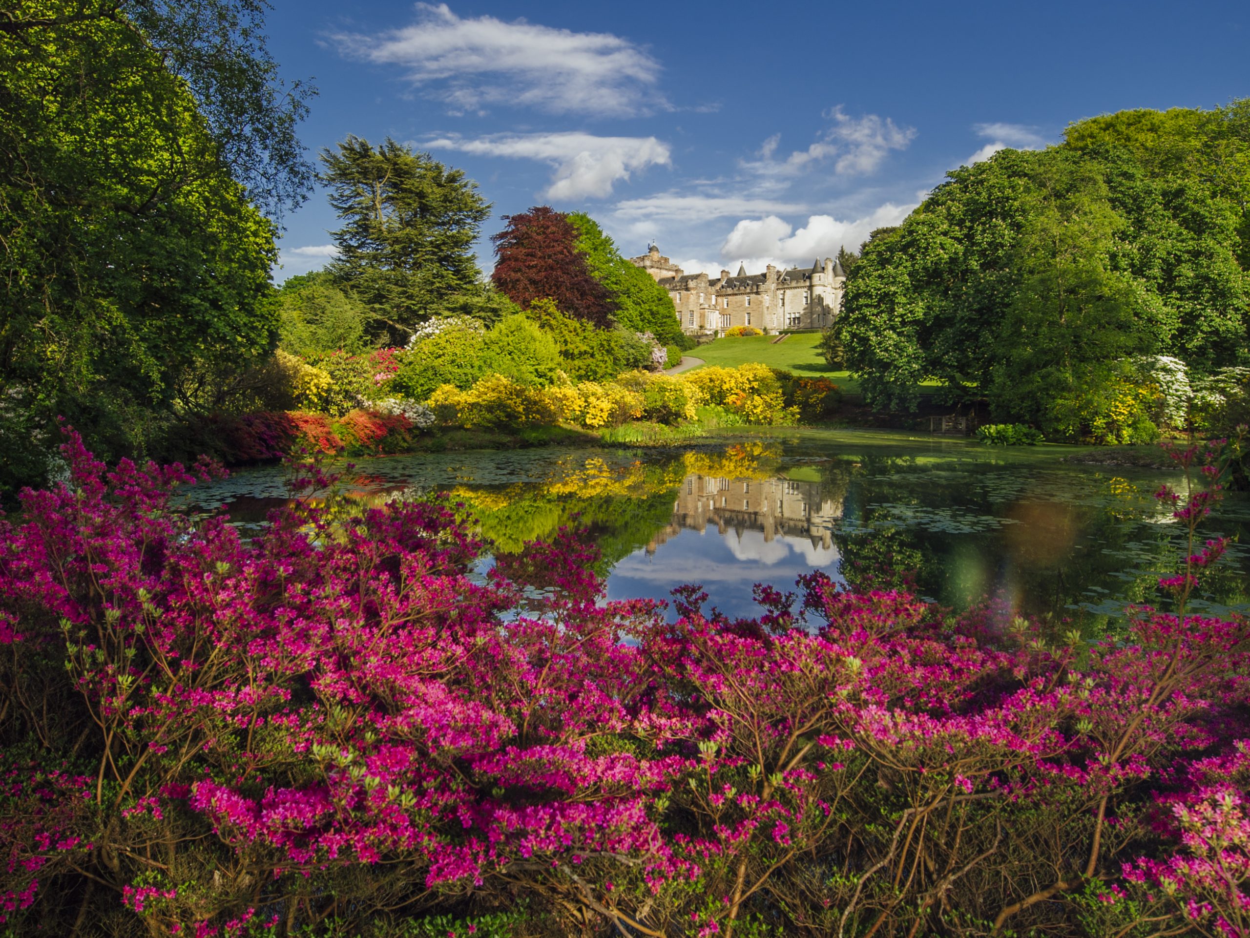 Azalea Pond at Glenapp Castle.