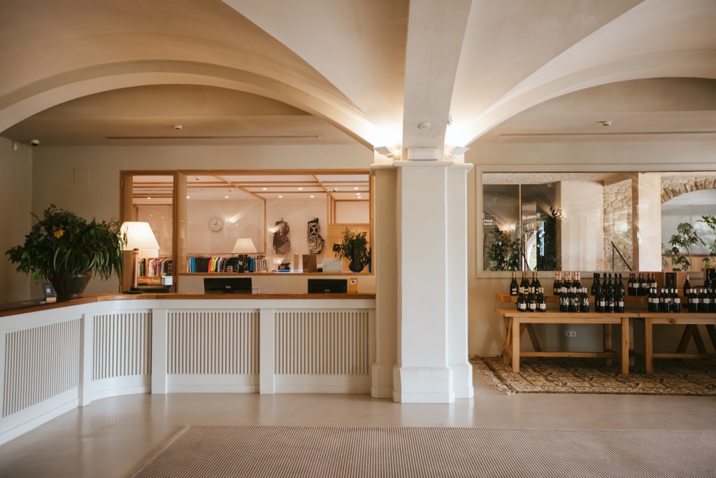 A wine store at Hotel Peralata.