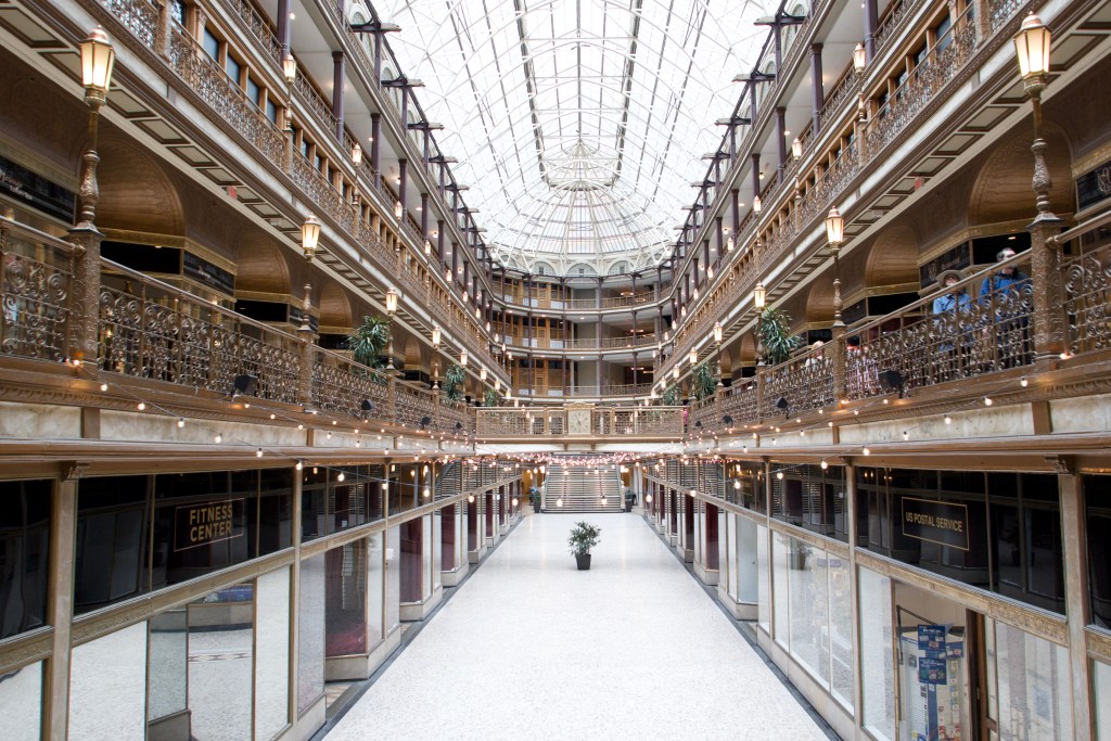 A view looking into Arcade Cleveland.