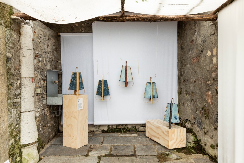 Five Stardust Lamps by French designer Tobie Chevallier.