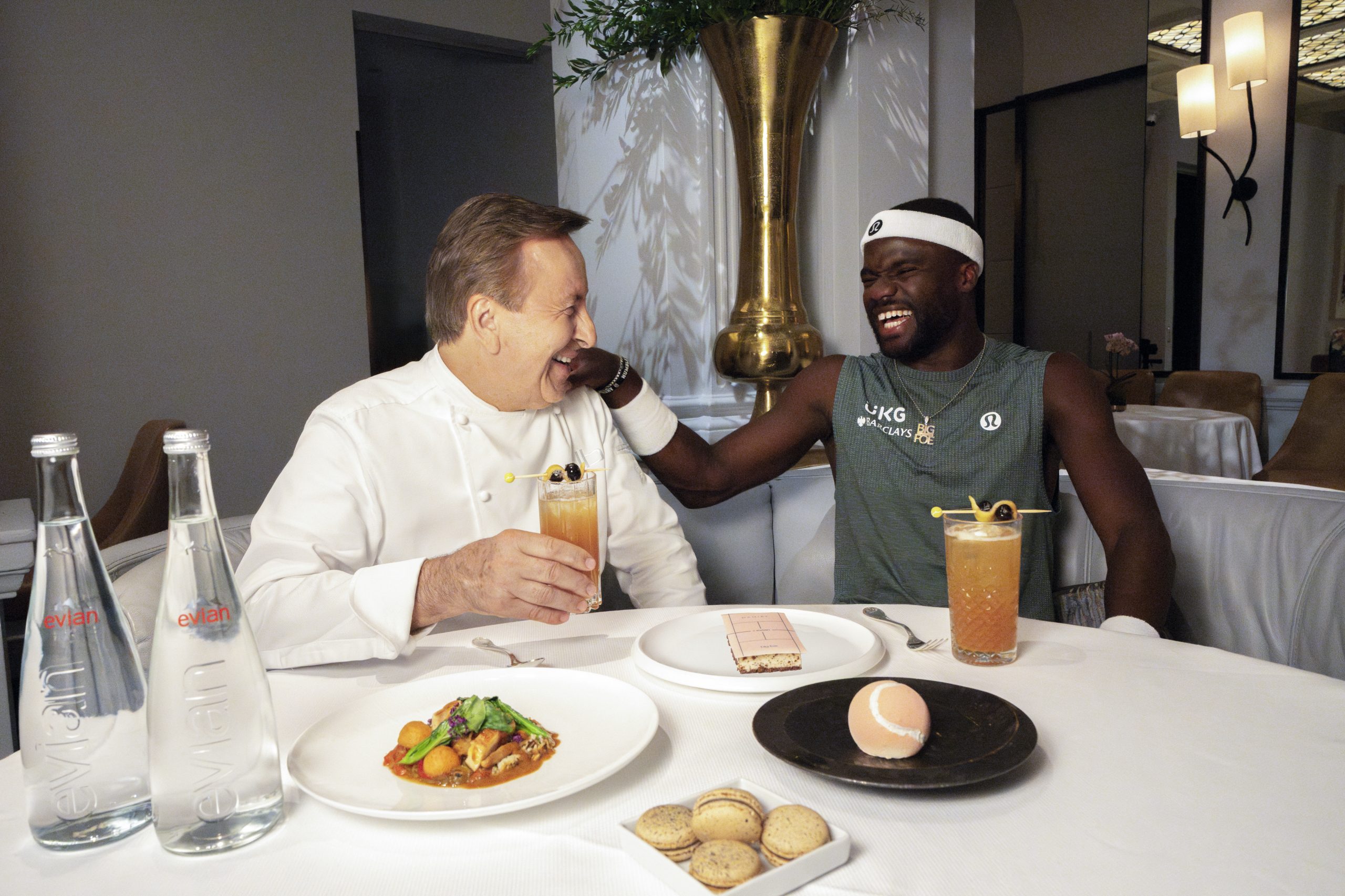 Daniel Boulud and evian Bring Fine Dining to the US Open with Frances Tiafoe