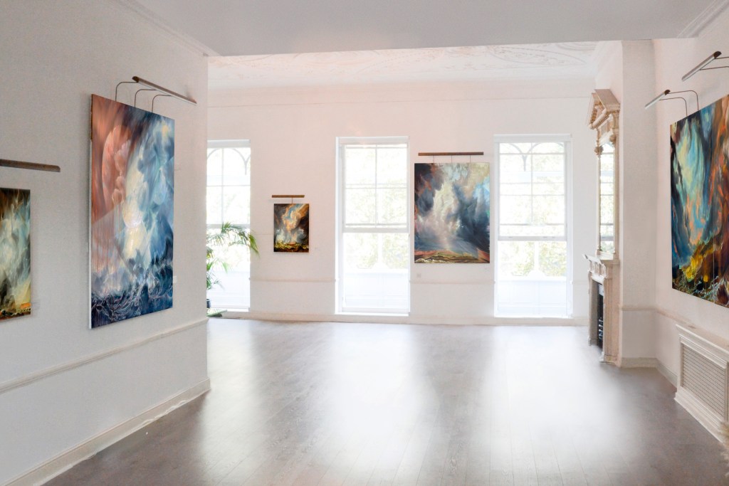 Installation View of Maria Kreyn's Lensing a Storm at Secteur Privé.