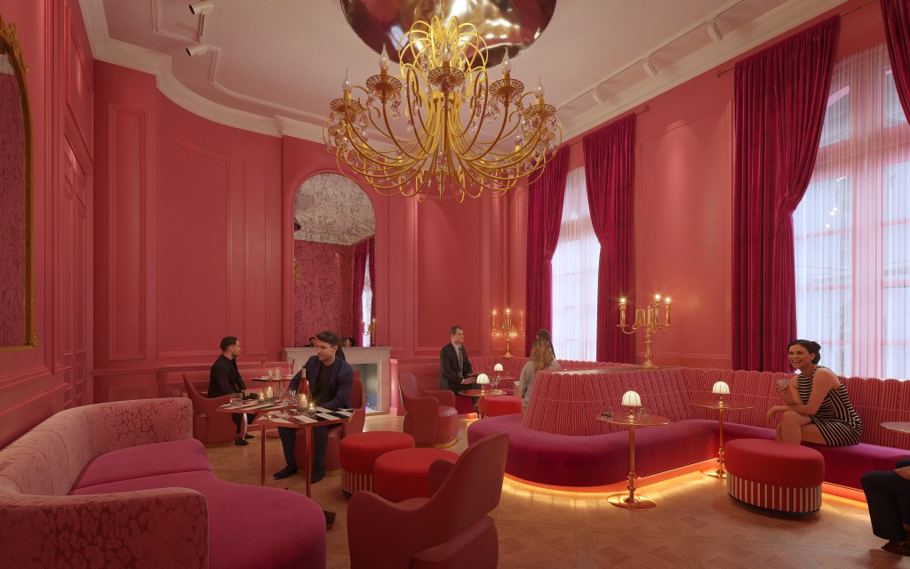 A rendering of The Serpent Room at the Grand Recoleta Hotel in Buenos Aires.