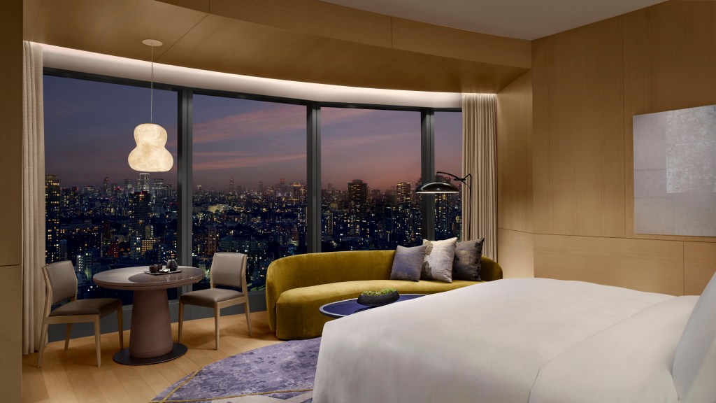 The corner junior suite at JW Marriott Tokyo.