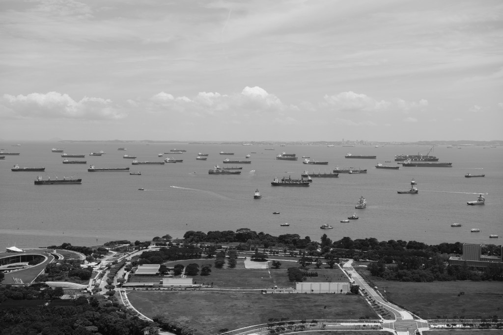 A daytime view of the bay in Singapore.