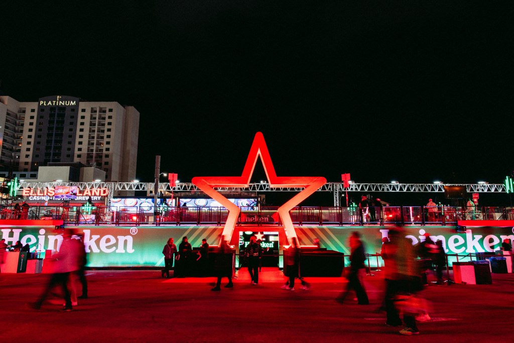 Heineken's Turn 4 Club at the Las Vegas Grand Prix.