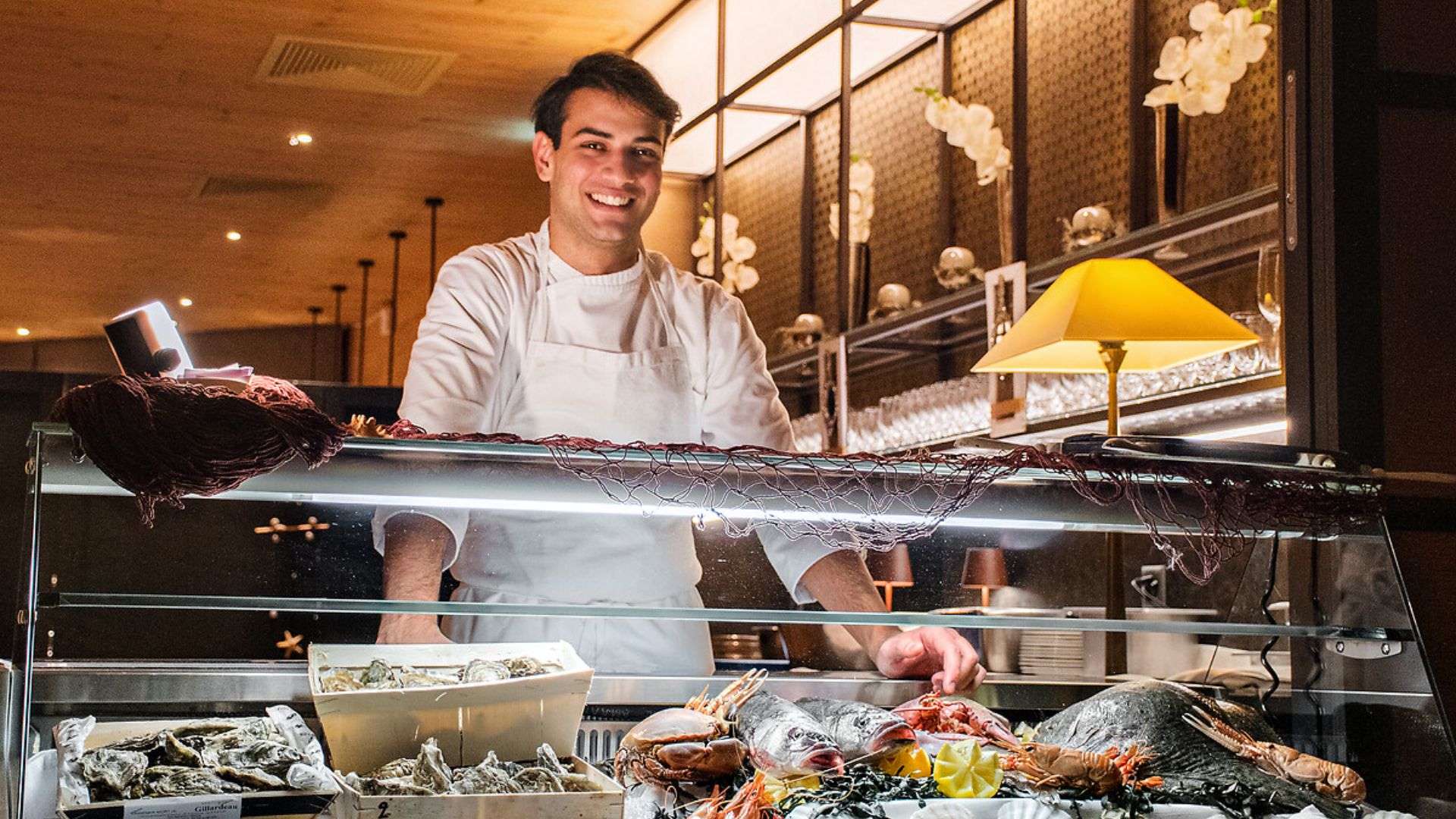 A chef at Grill Le Cervin.