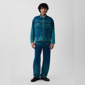 Gap × HFR Oversized Icon Denim Jacket by IGDALYAH worn on a male model on a plain background