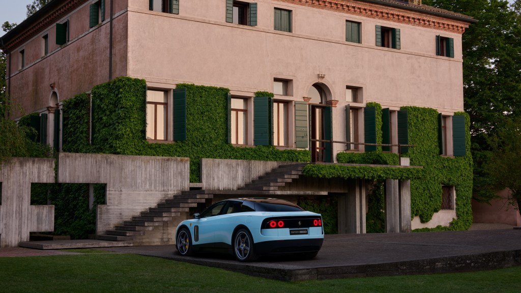 The Ferrari Luce seen from the rear 2/3
