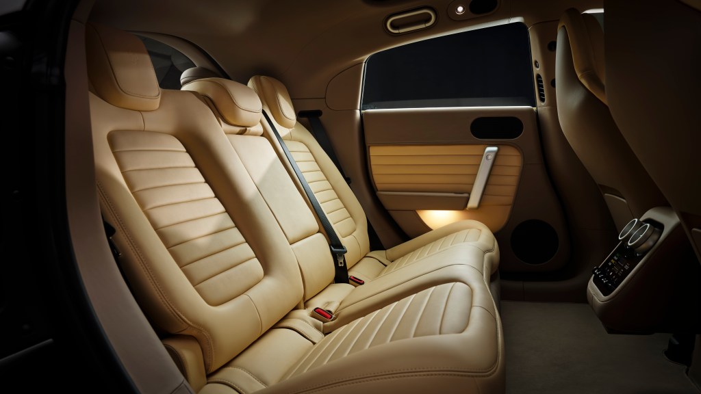 A view of the Ferrari Luce's rear cabin