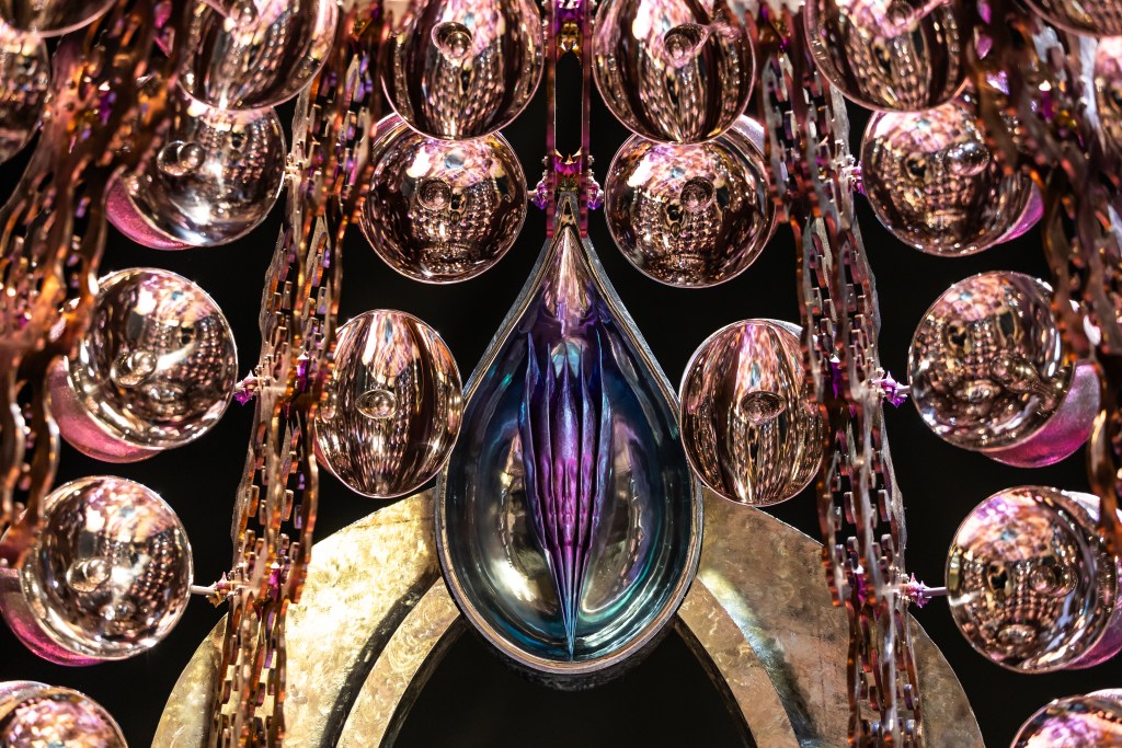 A detail of Growth Sculpture by Wallace Chan.