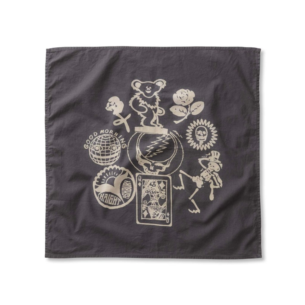 A classic bandana finished with a vintage-inspired graphic drawn from the iconic visual language of The Dead