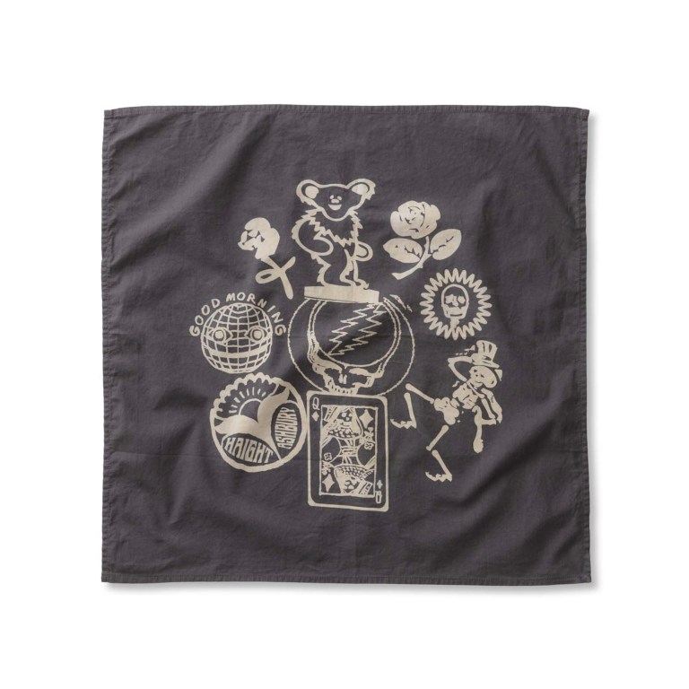 A classic bandana finished with a vintage-inspired graphic drawn from the iconic visual language of The Dead