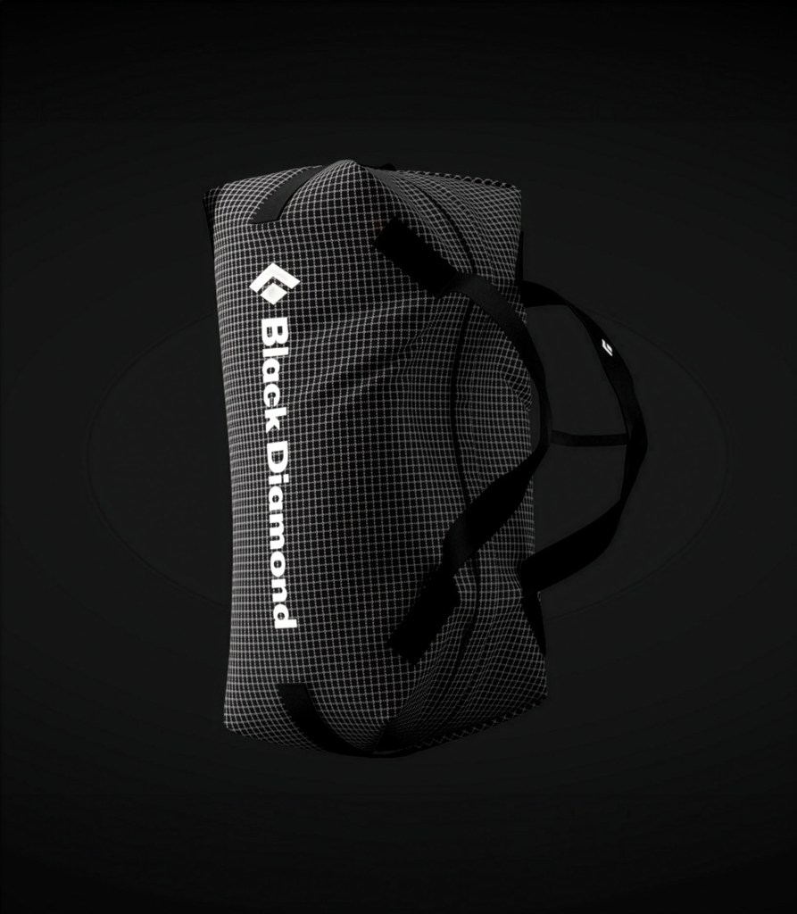 A Black Diamond Mission Duffel rendering on a black background.