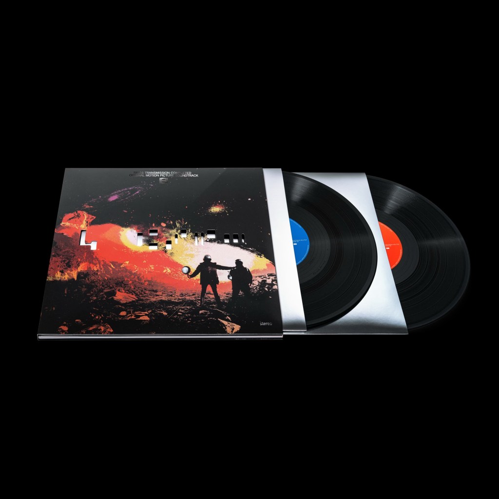 The album cover and two LPs of the Sinus Transmission Completed vinyl set