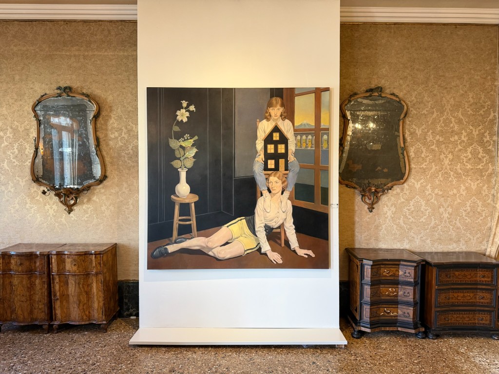 A painting by Von Wolfe displayed in Nani Bernardo Palace.