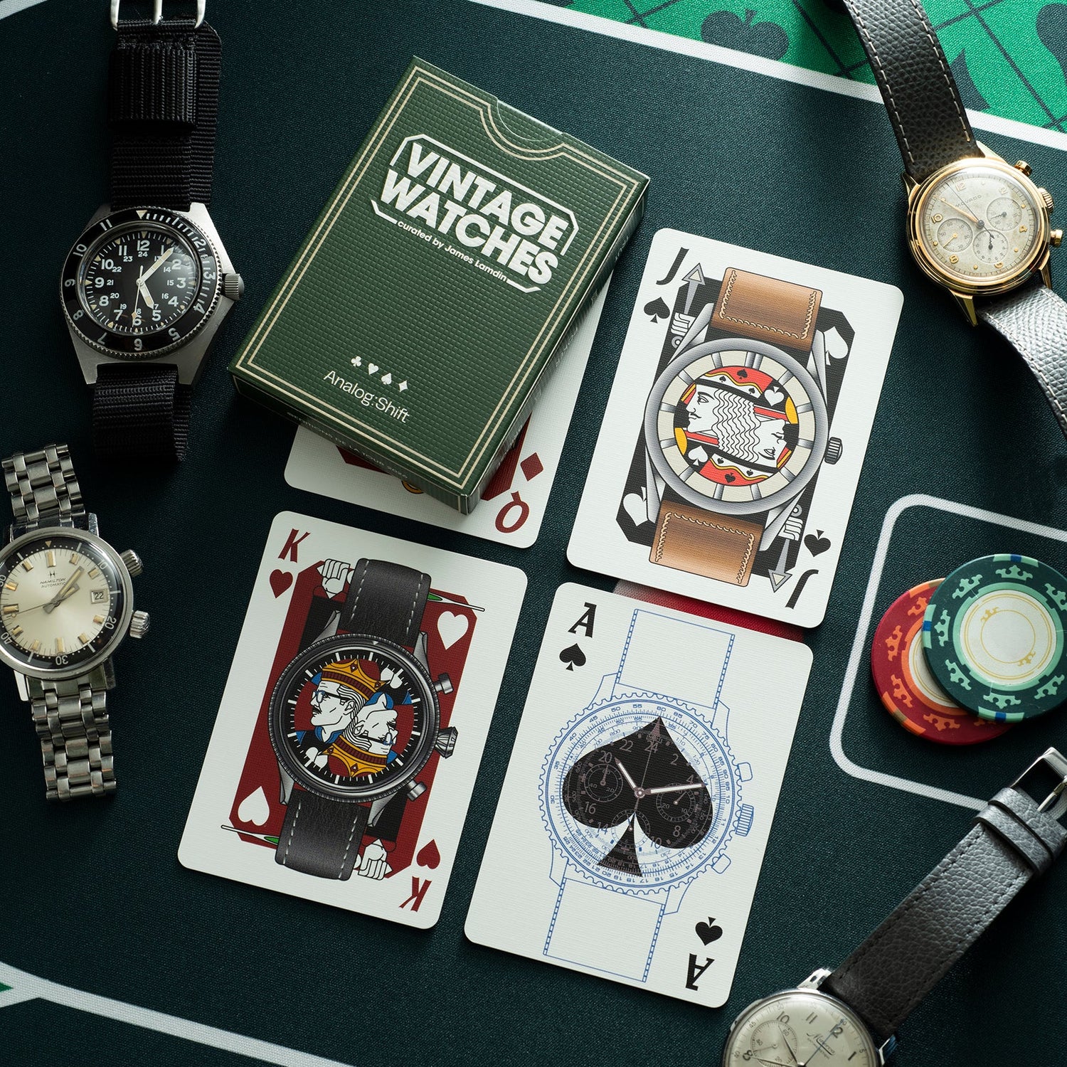 Éditions de la Tour × Analog:Shift Vintage Watches Playing Cards