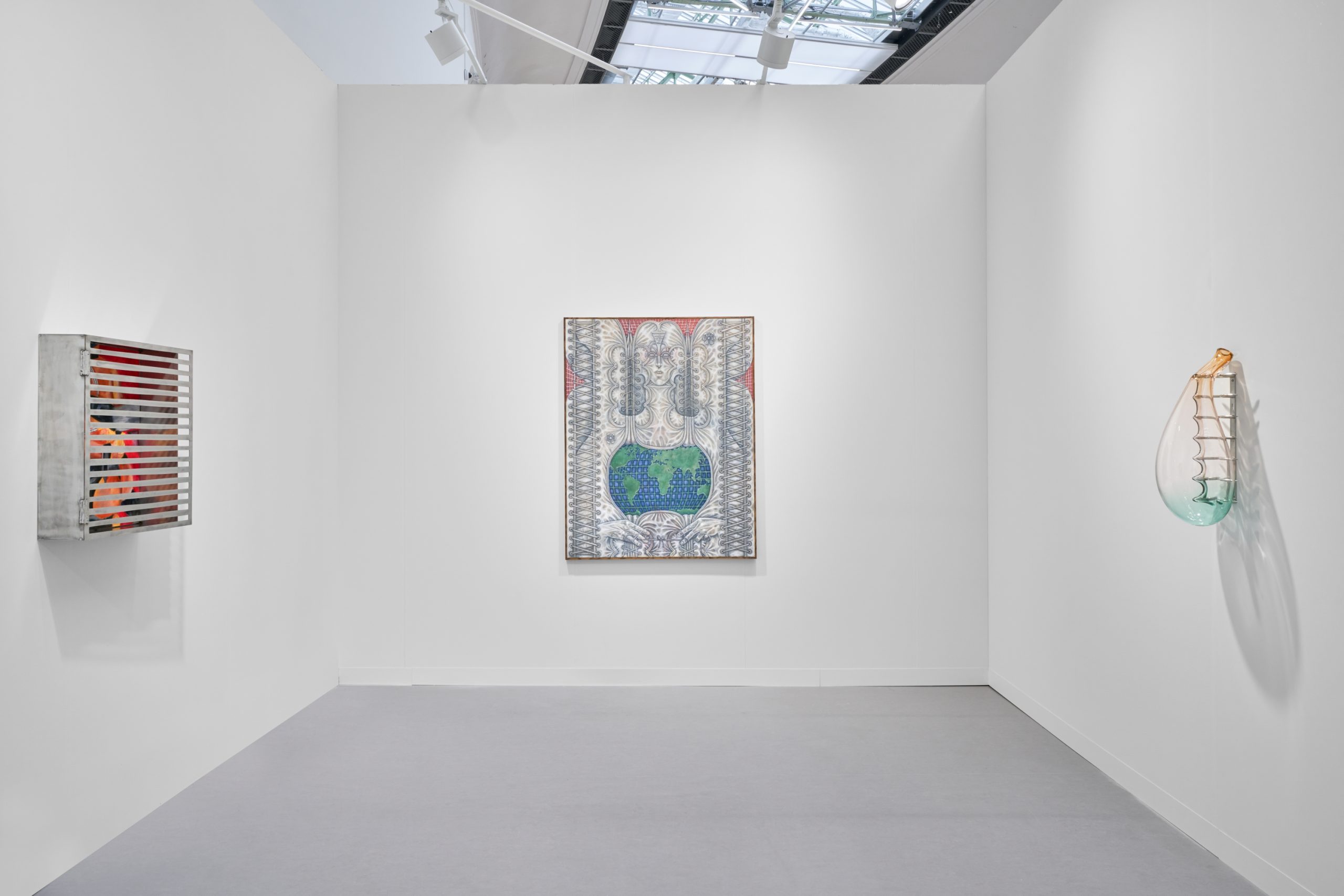 An installation view of Seventeen and Nicoletti's shared booth at Art Basel Paris.