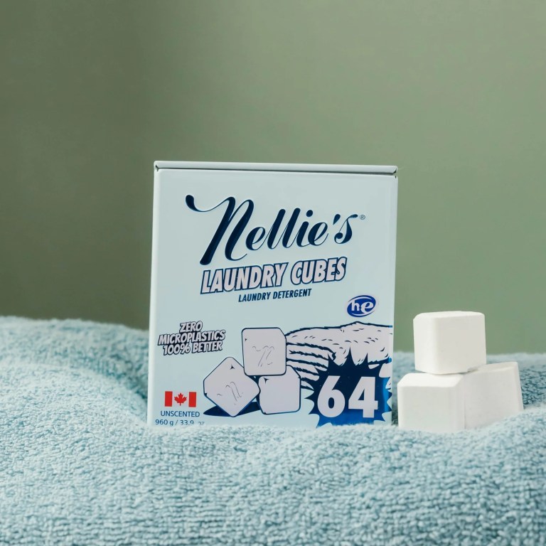 A package of Nellie's unscented laundry cubes