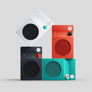 A group of Nothing's CMF S portable speakers in different colors shown together